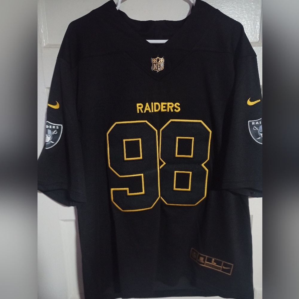 Maxx Crosby Black and Gold Raiders Jersey
